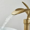 thumbnail image 4 of Gold Bathroom Basin Sink Faucet Brass Single Hole Single Handle Hose Mix Hot & Cold Water, 4 of 8