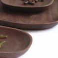 thumbnail image 4 of Platos de cena de madera bandeja ovalada irregular para pan Platos de té fruta para seca, 4 of 11