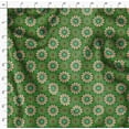 thumbnail image 4 of Soimoi Green polyester Crepe Fabric Multicolor Mandala Print Fabric by the Yard 52 Inch Wide, 4 of 5