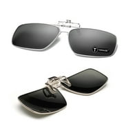 TERAISE Polarized Clip-on Sunglasses with Flip up Style Function Suitable Driving Sports Unisex Adult