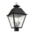 thumbnail image 6 of Livex Lighting Mansfield 3 Light Outdoor Post Lantern, 6 of 8