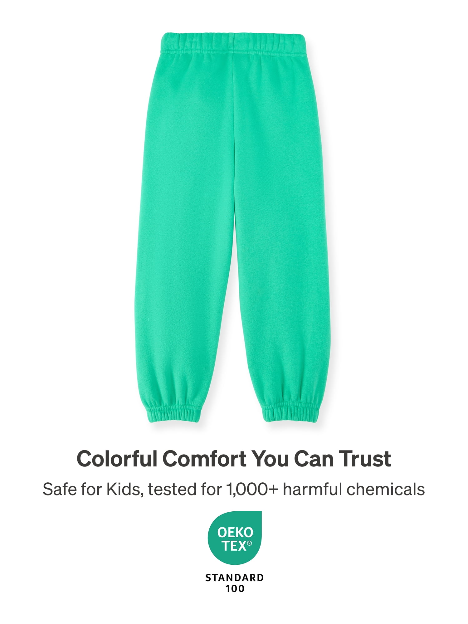 Color Mix by Garanimals Kids Fleece Sweatpants, Sizes 6–16
