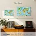 thumbnail image 4 of Elephant Stock Domestic Animals World Map Wall Art - Horizontal Multi Panel Canvas - Living Room Wall Decor - Map Multi Panel - Beige And Gold Decor - 33" x 20", 4 of 8