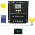 thumbnail image 1 of Solar Charger Controller Solar Battery Intelligent Regulator 12V/24/V36V/48V Solar Power Controller 100A, 1 of 8