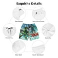 thumbnail image 6 of The Legend of Zelda Mens Swim Trunks Quick Dry Board Shorts with Mesh Lining, Hawaii Beach Shorts Swimwear Bathing Suits, 6 of 7