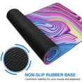 thumbnail image 6 of Bright Pink Blue LinesLine Theme&nbsp;mousepad Gamingwaterproofwashable&nbsp;for Office Home Work Gaminggaming Mouse PadRubber Base Mousepad with Stitched Edges 31.5x11.8inches, 6 of 7