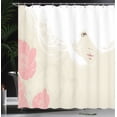 thumbnail image 4 of Ambesonne Fashion Shower Curtain, Flowers Romance Bridal, 69"Wx84"L, Beige Pink, 4 of 5