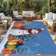 thumbnail image 3 of Fsddascl Blue Snowman Christmas Outdoor Rug for Patio/Deck/Porch, Non-Slip Large Area Rug 4 x 6 Ft, Xmas Tree Snowflake Elk Gifts Indoor Outdoor Rugs Washable Area Rugs, Camping Rug Carpet Runner, 3 of 5