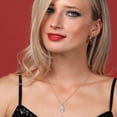 thumbnail image 3 of Gem Stone King 14K White Gold IGI Certified White Lab Grown Diamond Teardrop Pendant Necklace for Women | 3.00 Cttw | D-E Color | VS1-VS2 Clarity | Pear Shape 12X8MM | With 18 inch Chain, 3 of 6