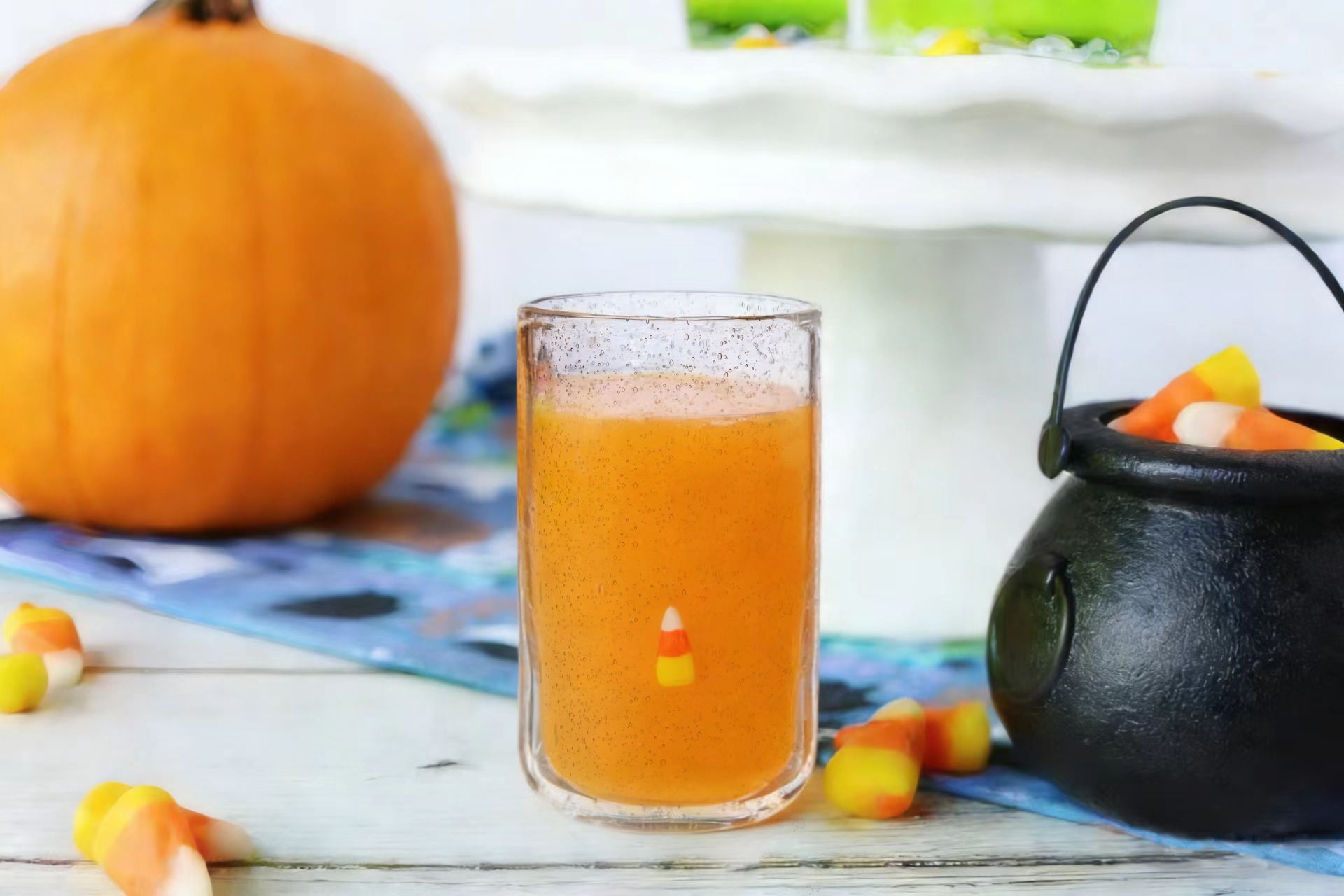 Way to Celebrate 16 oz Candy Corn Charm Drinking Glass