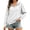 White, variant on Cmfcve Women's Casual Half Zip Hoodies Long Sleeve Solid Color Pullover Hooded Sweatshirts with Pockets