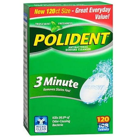 Glaxo Smith Kline 22361700 Polident Denture Cleaner - Pack of 120