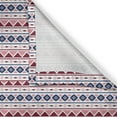 thumbnail image 4 of Ambesonne Ethnic Window Valance, Pattern Triangles, 54" X 18", Pale Pink Dark Blue, 4 of 5
