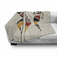 thumbnail image 3 of African Soft Flannel Fleece Throw Blanket, Dancers Silhouette Set Native Dresses Party Carnival Tradition, Cozy Plush for Indoor and Outdoor Use, 60" x 80", Multicolor, by Ambesonne, 3 of 6