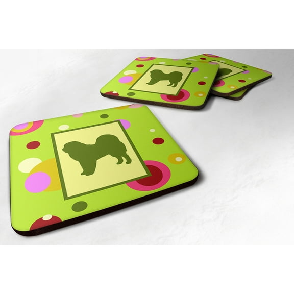 Tibetan Mastiff Foam Coaster Set of 4