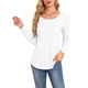 thumbnail image 2 of Suéteres Plisados de Larga para Mujer, Blusas Casuales y Elegantes de Cuello Redondo, Camisas Holgadas, Ropa de Otoño. S, 2 of 8