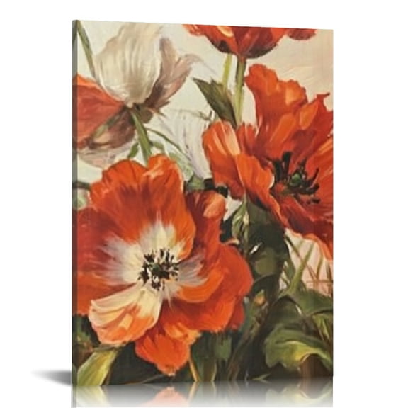 Creowell Flowers Canvas Print Modern Wall Art Home Decor 12x16 12x16in