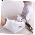 thumbnail image 2 of 12 Pairs Laboratory Gloves Hand Muffs Cosmetic Moist Gloves Moist Gloves Warm Gloves Work Gloves Safety Gloves Warm Work Gloves White Gloves Labor Protection Cotton Work, 2 of 5
