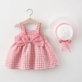 thumbnail image 1 of Vestido de verano para niña, vestido de princesa, vestido de princesa con lazo grande en el pecho de 12 a 34 años y sombrero, 1 of 6