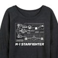 thumbnail image 3 of Star Wars - The Mandalorian N1 Starfighter  - Wo Men's French Terry Long Sleeve Pullover, 3 of 5