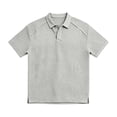 thumbnail image 6 of Breeze Polo Shirts for Men Beer Belly Texture Stretchy Quick Dry Golf Shirt Summer Casual Short Sleeve Collared Top,XXL,Light Gray, 6 of 6