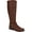 Brown, variant on KENNETH COLE Womens Brown Thermoplastic Sole Gold Heel Accent Buckle Accent Wind Almond Toe Zip-Up Riding Boot 6.5 M