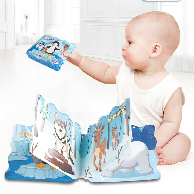 Libro de Baby Shower, libro de plástico para baño de bebé, juguetes para bebés de educación temprana, libro de baño para bebé, valor inmejorable