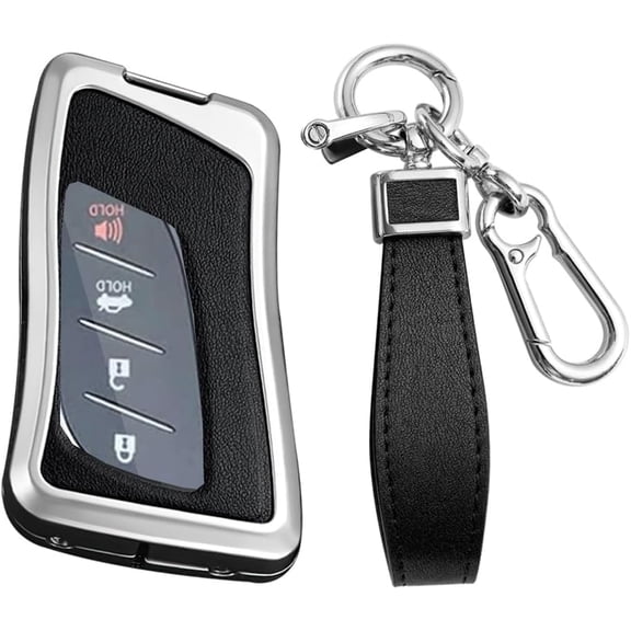 Key Fob Cover Compatible with Lexus ES RX IS Series ES300h ES350 RX350 RX350h GX460 NX350 GX550 2025 Keychain Case Holder Protector,A Black