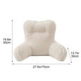 thumbnail image 3 of YYV Lumbar Pillow Ergonomic Bed Headrest Orthopedic Lumbar Support Cushion Breathable Soft Cover Back Support for Sofa Bed Reading TV Sleeping Office Posture Relief Support Pillow, 3 of 6