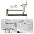 thumbnail image 2 of Foldable Brass Wall Mounted Kitchen Faucet Pot Filler Faucet Swivel Folding Retractable Rotary Stretch Basin Faucet Sink Tap, 2 of 6