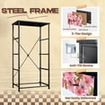 thumbnail image 4 of 4 Drawer Vertical Storage Dresser Blooming spring summer blossom Plant for fashion with Wood Top Fabric Pull Drawers, 4 of 8