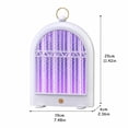 thumbnail image 3 of Usb Rechargeable Mosquito Lamp Portable Bug Zapper 5 Inch Dual Use Table Wall Hanging Insect Silent Indoor Mosquito Eliminator for Home Patio Camping Black 1 Pack, 3 of 6