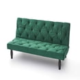 thumbnail image 5 of Canddidliike Sofa Converts to Sofa Bed Velvet Sofa Bed for Family Living Room, Apartment, Bedroom, Green, 5 of 7