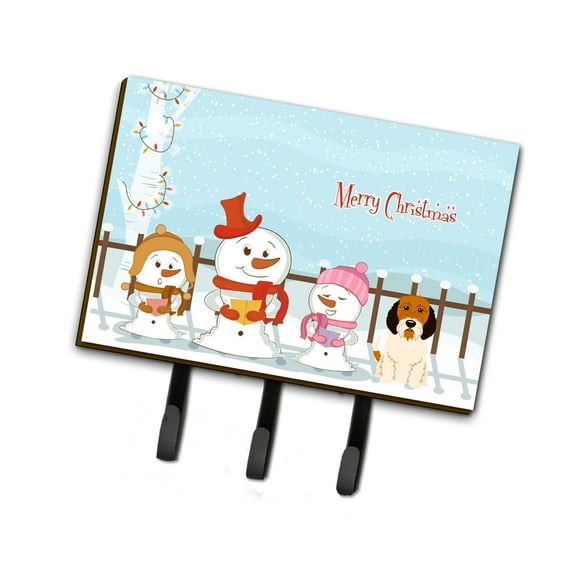 Merry Christmas Carolers Petit Basset Griffon Veenden Leash or Key Holder