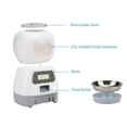 thumbnail image 3 of TFixol Smart Pet Feeder with Voice Recorder - 3.5L Automatic & Manual Feeding for Cats & Dogs, USB & Battery Powered, Detachable Metal Plate, Memory Function, Eco-Friendly ABS Material, 3 of 6