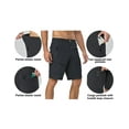 thumbnail image 6 of Mapamyumco Men's Hiking Shorts, Golf Shorts Quick Dry Cargo Shorts Lightweight for Casual, Running (Black Heather 4XL), 6 of 7