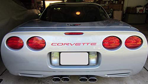 Chrome BDTrims Front and Rear Raised Letters Compatible with 1997-2004 Corvette C5 Models 