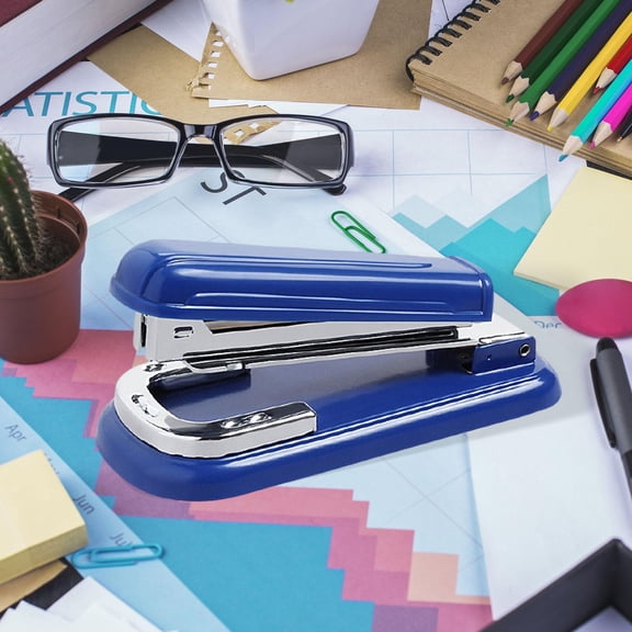 colaxi Heavy Duty Stapler 20 Sheets Capacity for Book Binding Portable,Rotatable Head,Commercial Office Stapler Office Supplies , blue