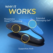 Dr. Scholls Work Massaging Gel Advanced Insoles for Men, Size 8-14