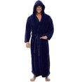 thumbnail image 1 of Hombre De Franela Con Capucha, Bata Gruesa Y Cálida, Albornoz Kimono Extra Largo, 1 of 4