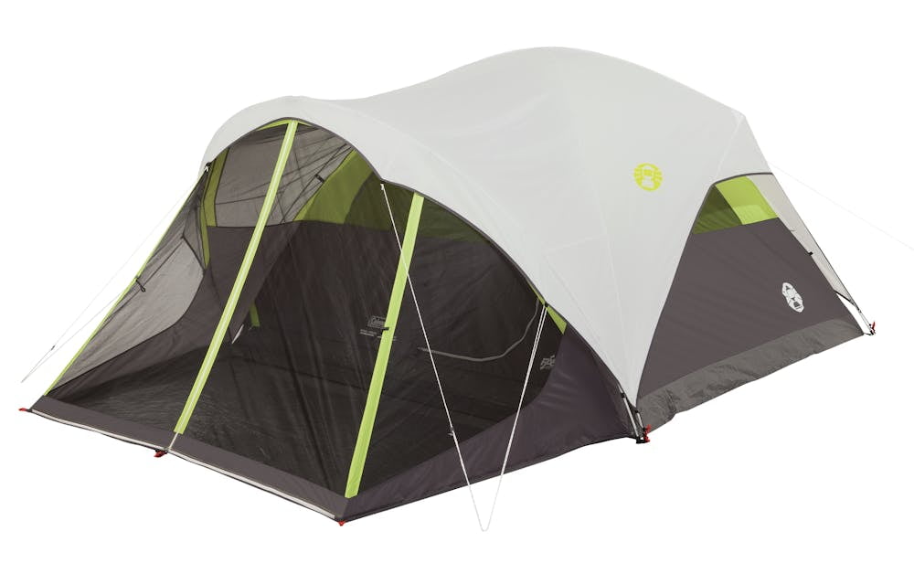 Coleman 6-Person Steel Creek™ Fast Pitch™ Dome Camping Tent with Screen Room, Green