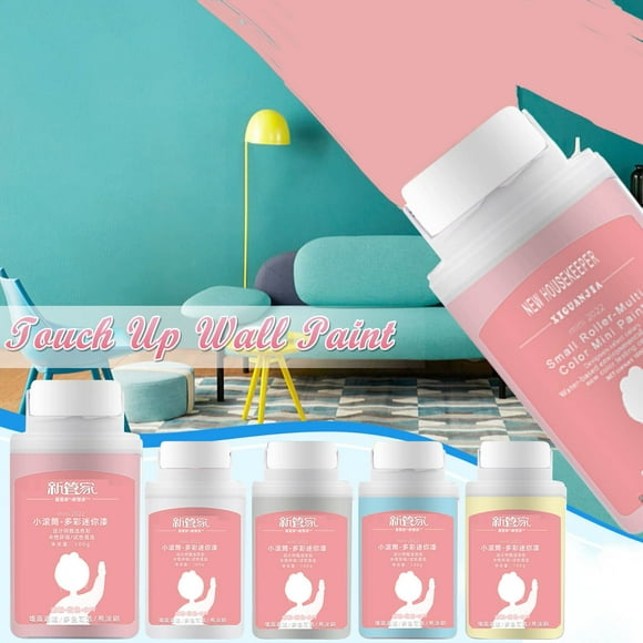 Fiudx Cepillo Pequeño para Reparar Paredes con Rodillo, Portátil, Sin Rastros, Gran Poder Cubriente, Ideal para Anuncios En Paredes y Huellas de Zapatos, Materiales Ecológicos y Seguros, Capacidad de