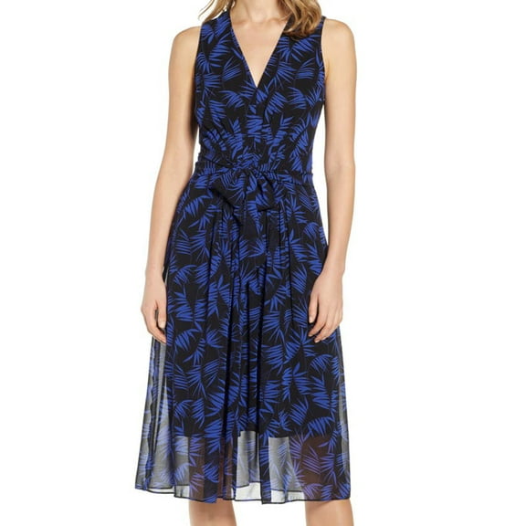 Anne Cole Womens Delphine Print Midi Dress Without Belt