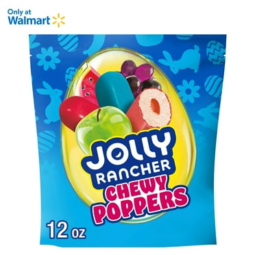 Jolly Rancher Chewy Poppers Original Fruit Flavored Easter Candy, Bag 12 oz