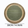 thumbnail image 3 of Round Placemats Set of 6, 15" Woven Table Mats, Non-Slip Heat-Resistant, Washable Dining Chargers, Kitchen Hot Pads, Farmhouse Décor, Wedding & Holiday Use(C), 3 of 7