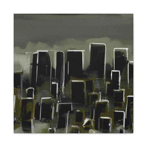 Minimalist Digital Reflection - Canvas