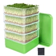 thumbnail image 1 of Bean Seed Germination Kit, Micro-Green Plant Growing Tray, Drain Tray, Four-Tier Stackable Sprout Growing Kit, 1 of 9