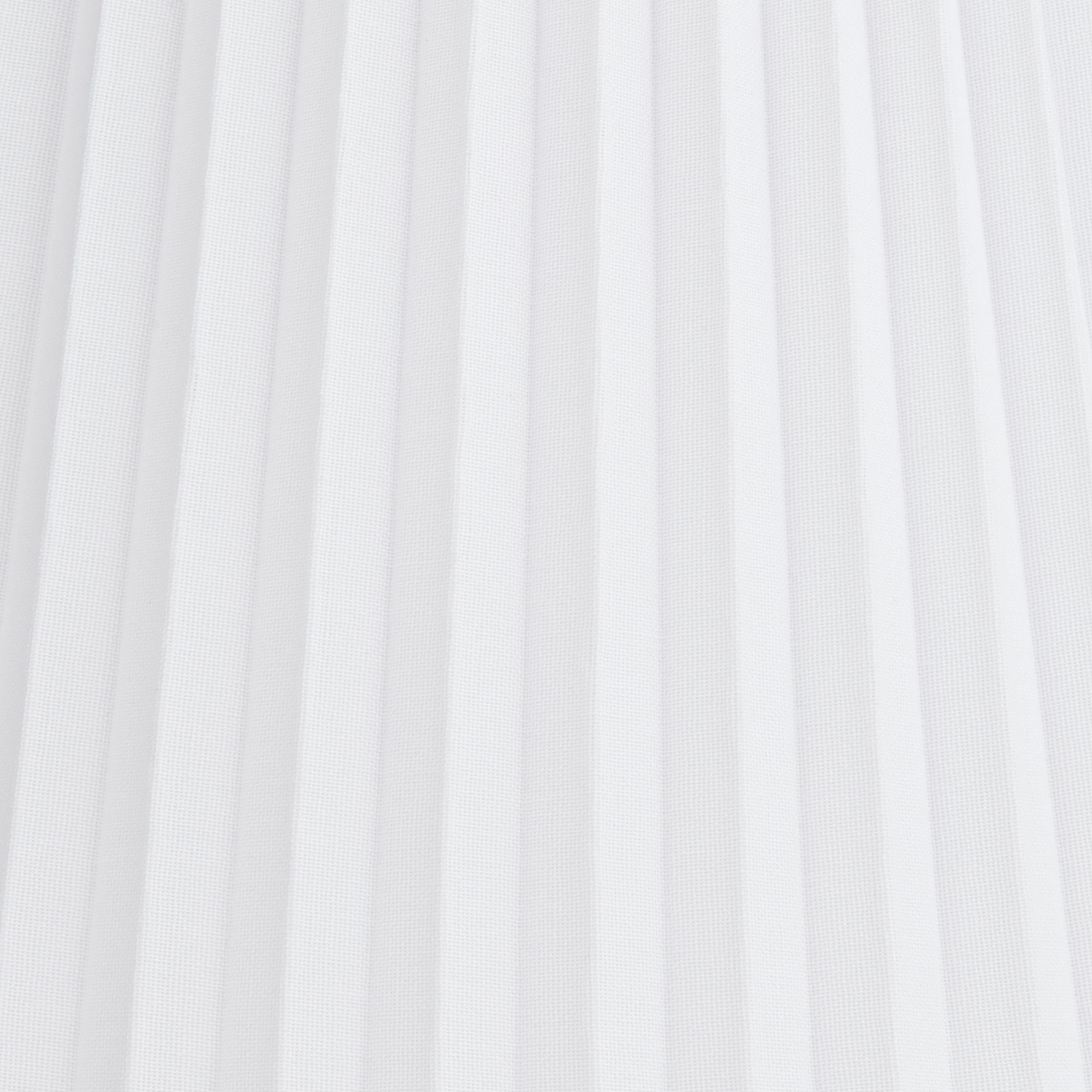 Springcrest Collection Hardback Knife Pleated Empire Lamp Shade White Large 10" Top x 17" Bottom x 14.75" Slant Spider with Harp and Finial Fitting