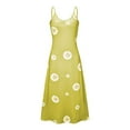 thumbnail image 4 of Vestido maxi largo casual sexy con cuello en V estampado sin mangas de verano con estilo para mujer OAVQHLG3B Store  lin121212, 4 of 5