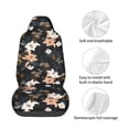 thumbnail image 4 of Fuzoiu Lilies Flowers Print Elastic Car Seat Covers, Seat Cover Protector,Universal Fit Interior Covers for Most Cars,Washable Seat Cover Non Slip for SUV,Sedan,Van, 4 of 5